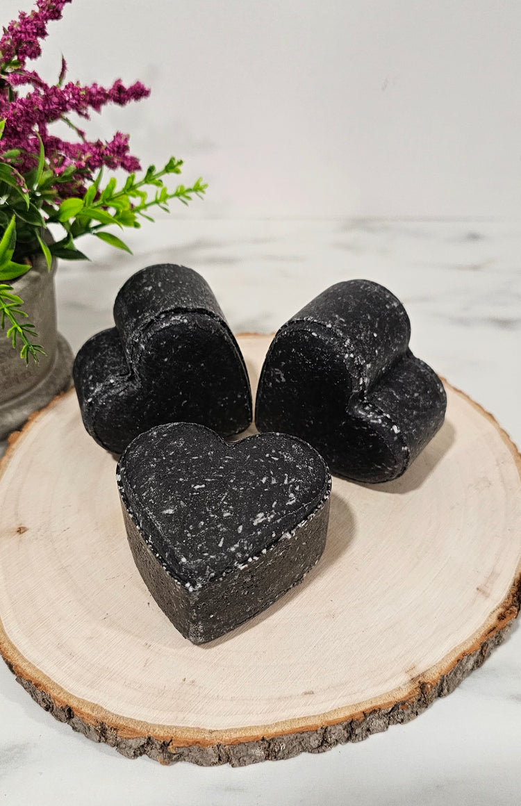 NEW Activated Charcoal Shampoo Heart (perfect for all hair types)